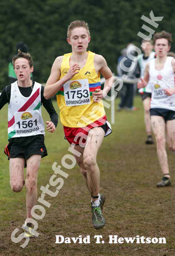 Joe Armstrong (North East) under-15s McCain World Cross Country Trials and Inter Counties.